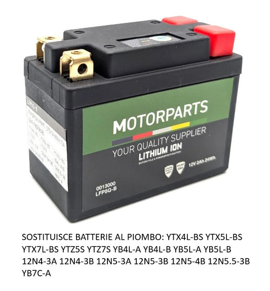 BATTERIA LITIO LFP5 Q-B 12V, 2AH, 24WH, 140A