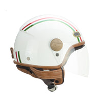 CASCO JET CGM 191I PIX IT VERDE BIANCO ROSSO ITALIA VISIERA LUNGA