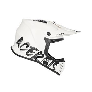 CASCO CROSS BAMBINO ACERBIS PROFILE  BIANCO-NERO TAGLIA 50