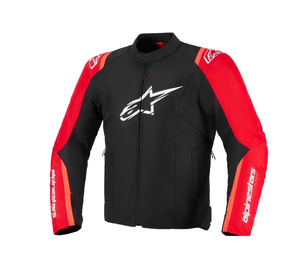 GIUBBINO UOMO TESSUTO ALPINESTARS T-SPS V2 WP NERO ROSSO