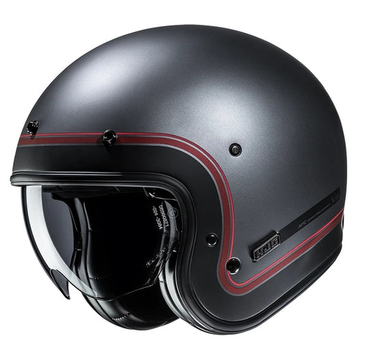 CASCO HJC JET V31 NOVA MC1SF TITANIO