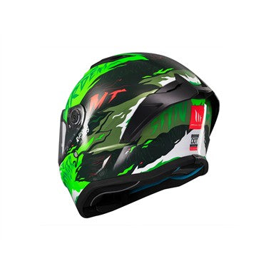 CASCHI INTEGRALE MT FF126 STINGER 2 VERDE LUCIDO