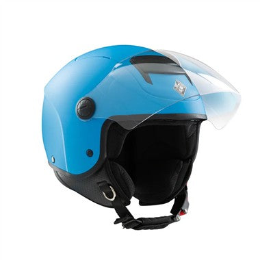 CASCO JET TUCANO BAMBINO EL KID AZZURRO CUFFIE INTERE CONF. 49/50-51/52-53/54