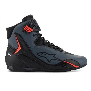 SCARPA ALPINESTARS FASTER-4 NERA GRIGIA ROSSO FLU