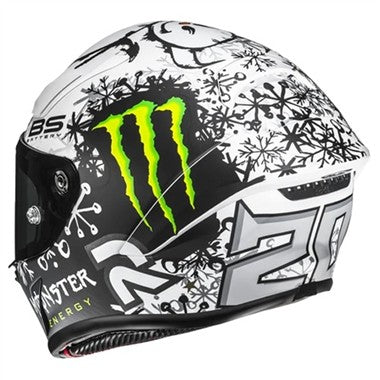 CASCO INTEGRALE HJC RPHA1 V2 CARBON SNOW DIABLO MC10SF