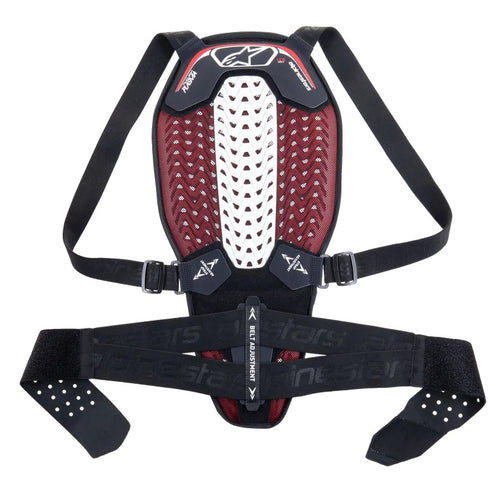 PARASCHIENA ALPINESTARS NUCLEON PLASMA BACK PROTECTOR WITH STRAP BLACK WHITE RED