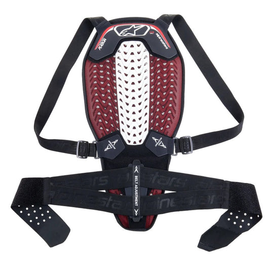 PARASCHIENA ALPINESTARS NUCLEON PLASMA BACK PROTECTOR WITH STRAP BLACK WHITE RED