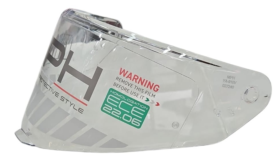 VISIERA MPH TIGER CARBON TRASPARENTE ANTIGRAFFIO PRED.PINLOCK