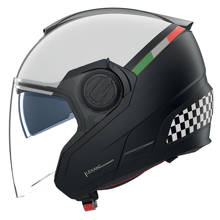 CASCO JET NOLAN N40-5 06 BELLAVISTA 341 NERO BIANCO ITALIA