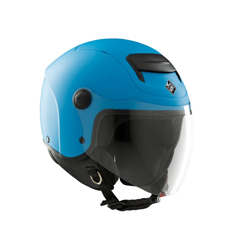 CASCO JET TUCANO BAMBINO EL KID AZZURRO CUFFIE INTERE CONF. 49/50-51/52-53/54
