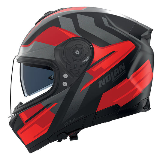 CASCO INTEGRALE NOLAN N80-8 TRITTICO 357 NERO GRIGIO ROSSO
