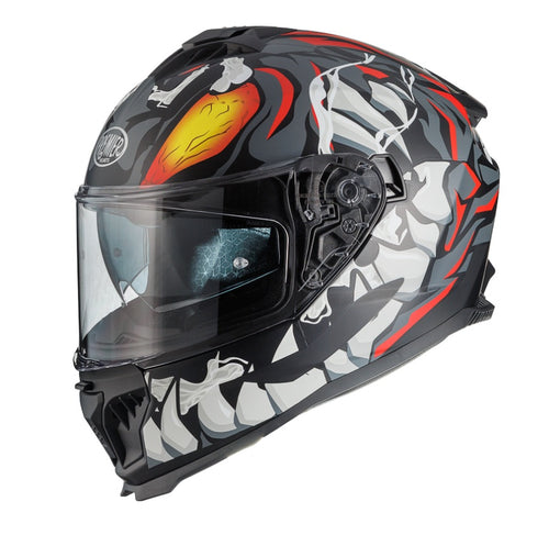 CASCO INTEGRALE PREMIER 26 TYPHOON MO92BM NERO OPACO VENOM
