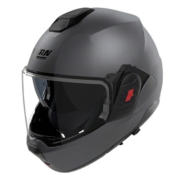 CASCO NOLAN REVERSIBILE MODULARE N120-1 CLASSICO 296 TITANIO OPACO