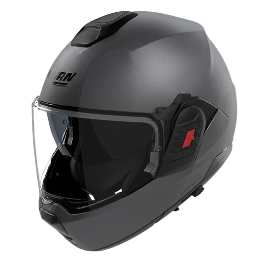 CASCO NOLAN REVERSIBILE MODULARE N120-1 CLASSICO 296 TITANIO OPACO