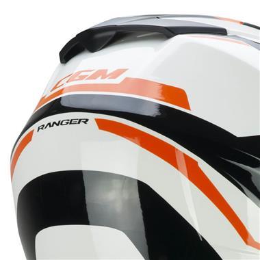 CASCO ENDURO CGM 666G TWIN RANGER BIANCO ARANCIONE