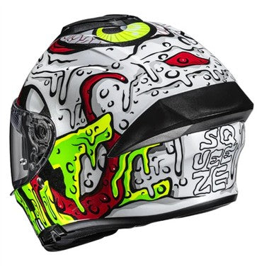 CASCO HJC INTEGRALE C71 SQUEEZE MC41 BIANCO