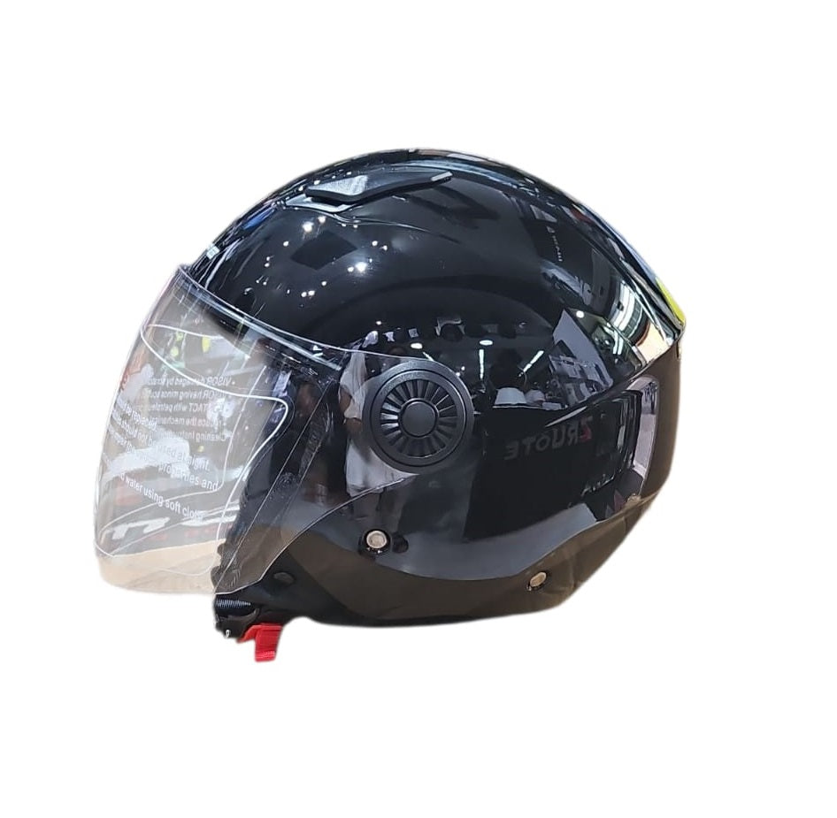 CASCO JET DIEFFE DF21 NERO LUCIDO