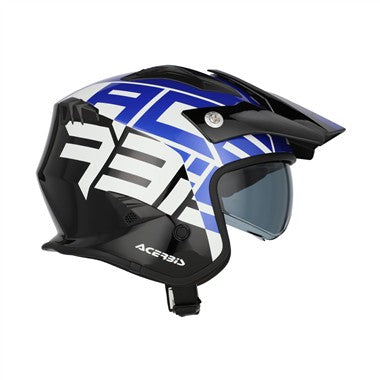 CASCO ACERBIS JET ARIA GRAPHIC NERO-BLU