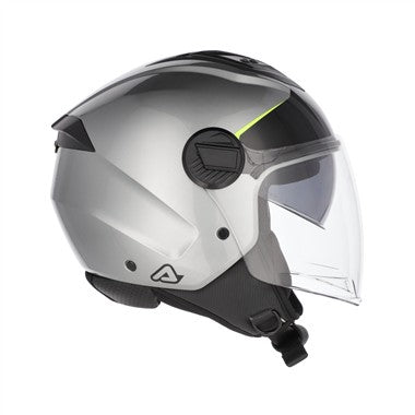 CASCO JET ACERBIS  LEVANTE NERO-GRIGIO