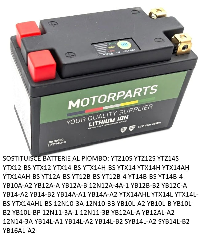 BATTERIA LITIO LFP14 Q-B 12V, 4AH, 48WH, 280A