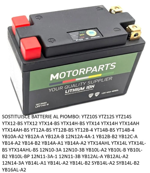 BATTERIA LITIO LFP14 Q-B 12V, 4AH, 48WH, 280A