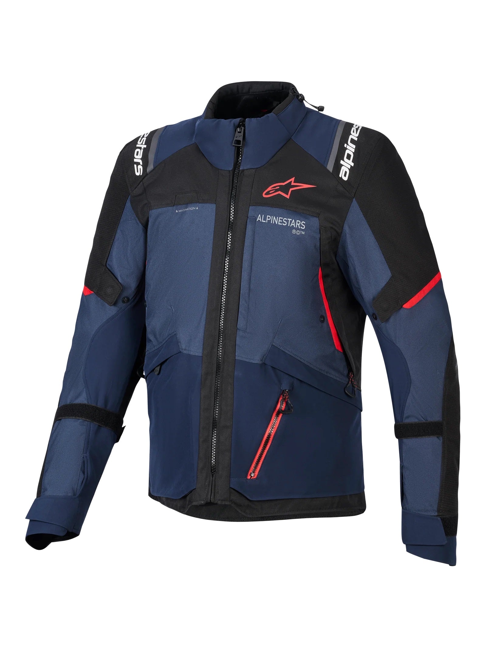 GIACCA ALPINESTARS UOMO ANDES V4 WP BLU NERA RIGO ROSSO