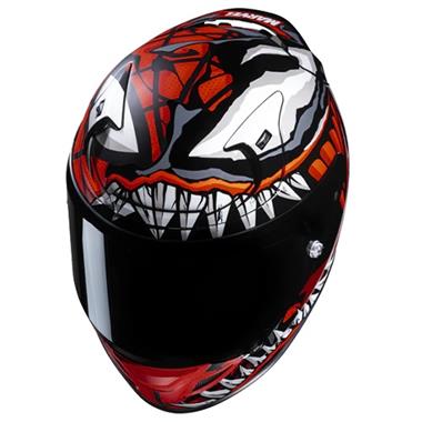 CASCO INTEGRALE HJC RPHA12 MAXIMIZED VENOM MARVEL REPLICA MC1SF