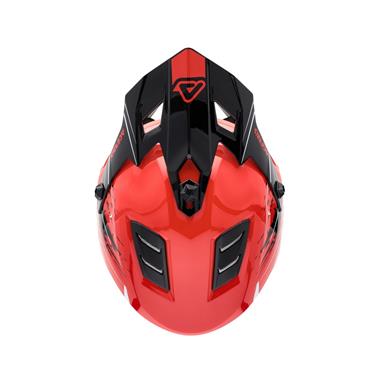 CASCO CROSS ACERBIS PROFILE ROSSO-NERO