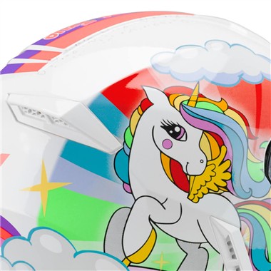 CASCO INTEGRALE BAMBINO CGM 265D MICRO DREAMS BIANCO FUXIA CELESTE