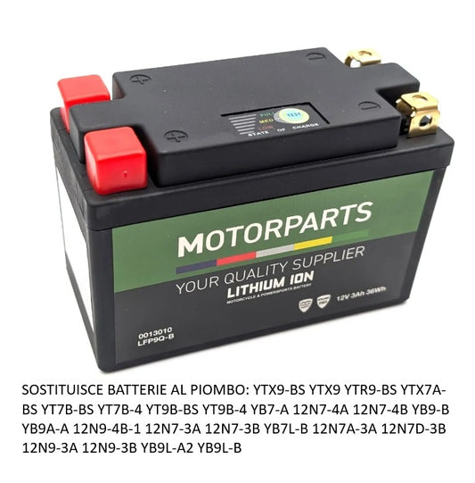 BATTERIA LITIO LFP9 Q-B 12V, 3AH, 36WH, 210A