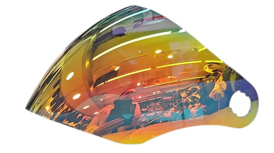 VISIERA DIEFFE DF21-34 A SPECCHIO ROSSA