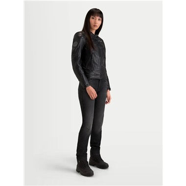 GIUBBINO DONNA PELLE ALPINESTARS REVEA NERO