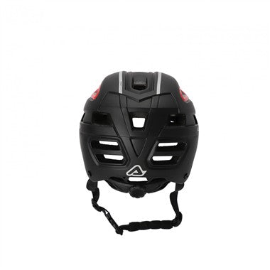 CASCO BICI DOUBLEP NERO ROSSO FLU