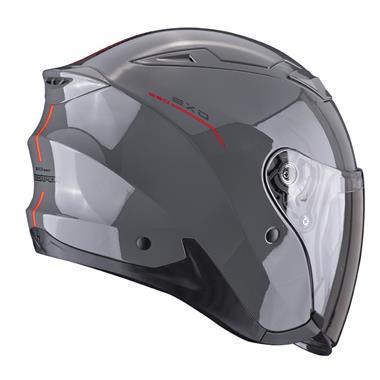 CASCO JET SCORPION EXO 230 SR GRIGIO CEMENTO ROSSO