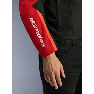 GIUBBINO UOMO TESSUTO ALPINESTARS T-SPS V2 WP NERO ROSSO