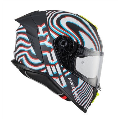 CASCO INTEGRALE PREMIER 26 HYPER PSY8BM BIAN-NERO-BLU-ROSSO OPACO