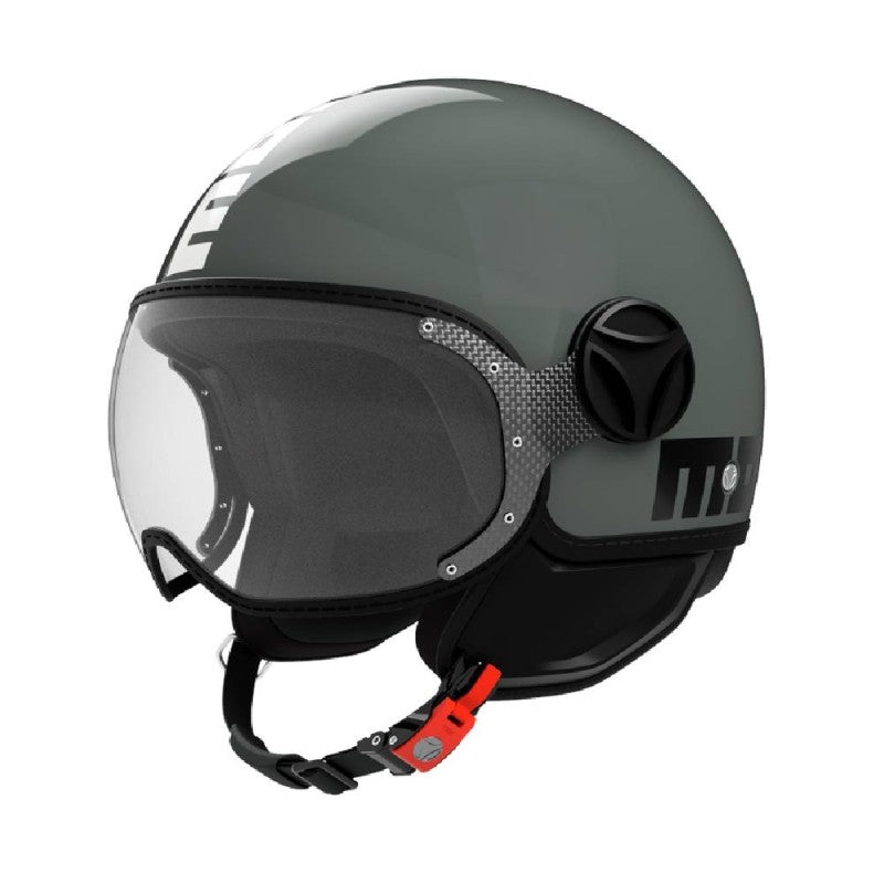 CASCO JET FGTR CLASSIC MOMODESIGN E2206 TWOFOLD FOG VERDE BIANCO NERO