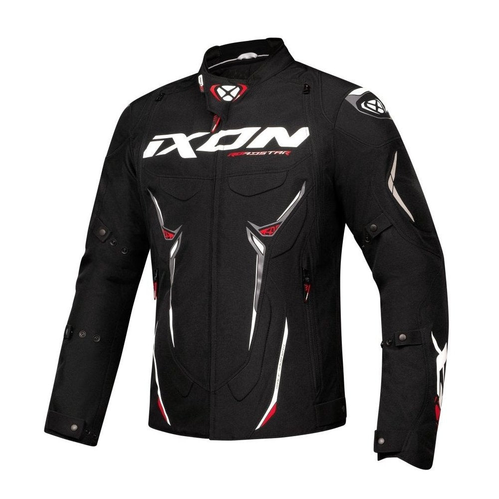 GIUBBOTTO TSUTO UOMO IXON ROADSTAR NERO-BIANCO-ROSSO - Della Categoria Giubbini Tessuto Uomo Produttore IXON - A soli €238! Acquista ora su Due Ruote Accessori