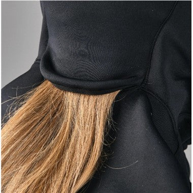 BALACLAVA LUNGO ANTIVENTO CON INTERNO CALDO NERO ROSSO