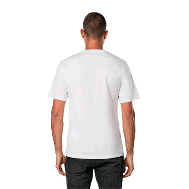MAGLIA T-SHIRT ALPINESTARS ALWAYS 2.0 CSF TEE BIANCA LOGO ROSSO