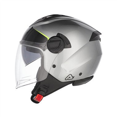 CASCO JET ACERBIS  LEVANTE NERO-GRIGIO