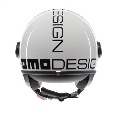 CASCO JET FGTR CLASSIC MOMODESIGN E2206  BIANCO SCRITTA NERA