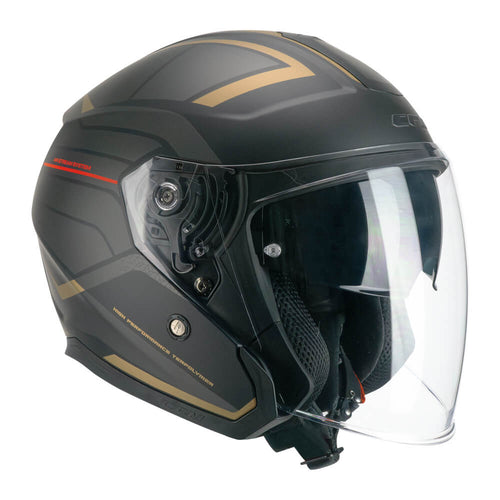 CASCO JET CGM 136S RNA RACE GRIGIO ROSSO OPACO