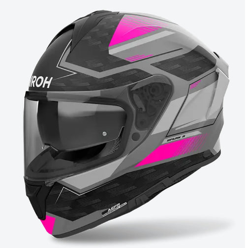 CASCO AIROH INTEGRALE SPARK 2 SP2Z54 ZENITH NERO FUXIA OPACO - Della Categoria Caschi Integrale Produttore Airoh - A soli €184.50! Acquista ora su Due Ruote Accessori