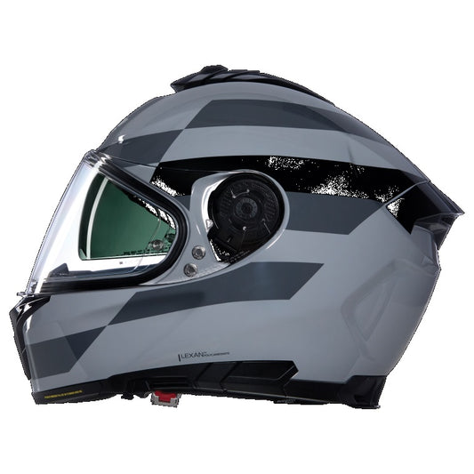CASCO NOLAN INTEGRALE N80-8 ALFIERE 345 GRIGIO NERO LUCIDO