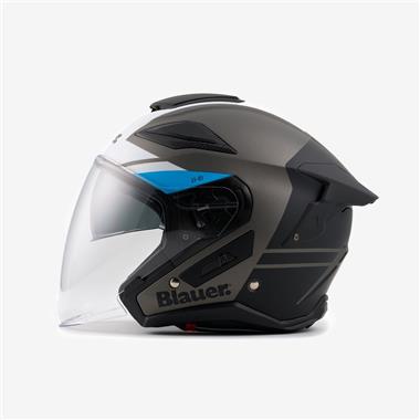 CASCO BLAUER JET-JJ01 GRIGIO BIANCO AZZ.OPACO ECE 22-06 - Della Categoria Caschi Jet Produttore BLAUER - A soli €135.20! Acquista ora su Due Ruote Accessori