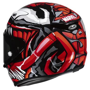 CASCO INTEGRALE HJC RPHA12 MAXIMIZED VENOM MARVEL REPLICA MC1SF