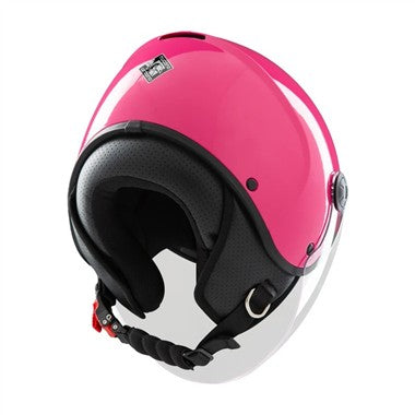 CASCO JET TUCANO BAMBINO EL KID FUCSIA CUFFIE INTERE CONF. 49/50-51/52-53/54