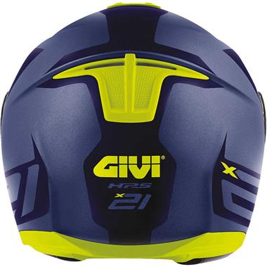 CASCO GIVI MODULARE X21 CHALLENGER BLU OPACO GIALLO