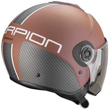 CASCO JET SCORPION EXO-CITY II CARBO MARRONE SCURO-NERO